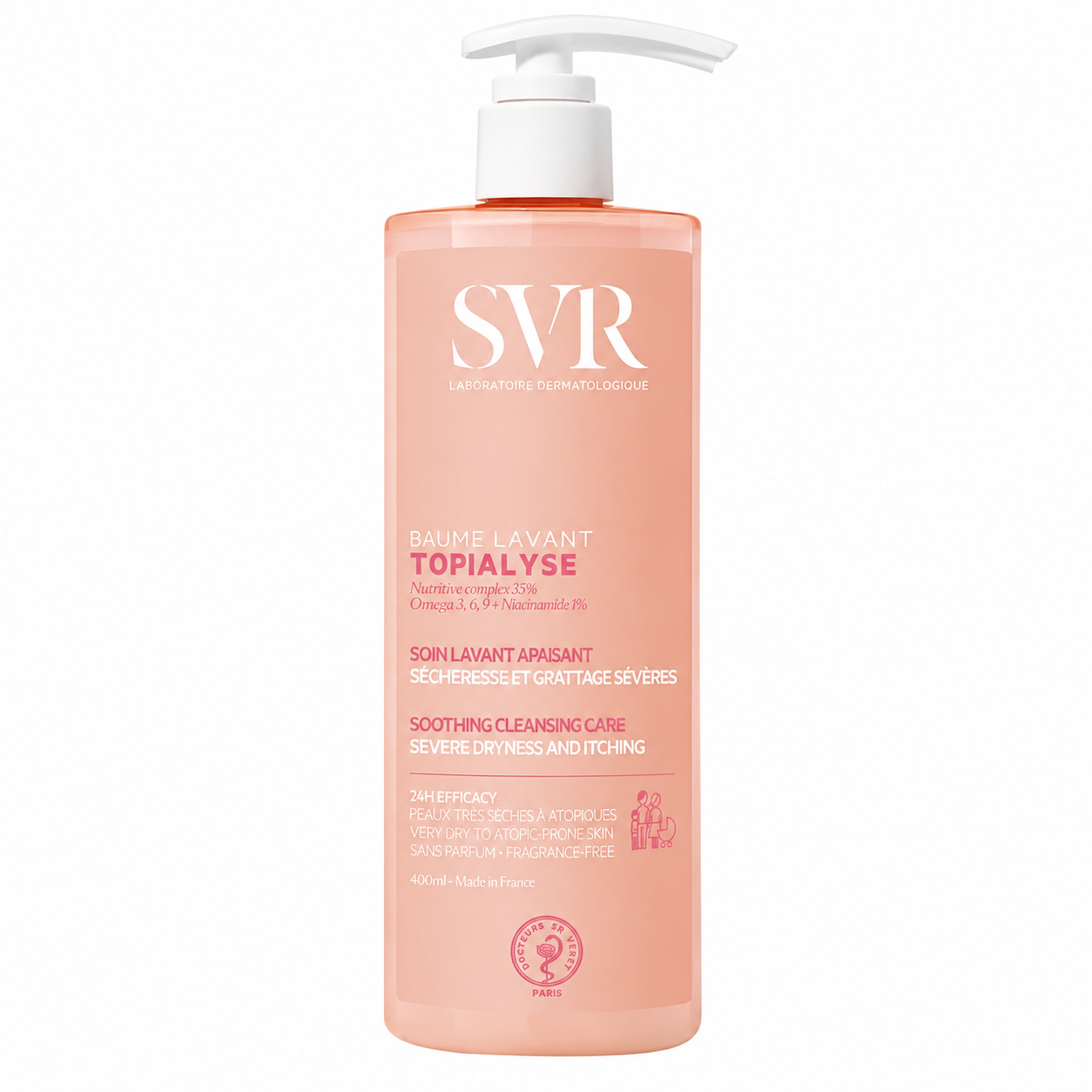 SVR TOPIALYSE · BÁLSAMO LIMPIADOR PIEL ATÓPICA — 400ml
